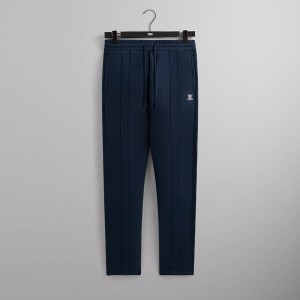 Navy Men Kith Bryson Panelled Sweat Pants | 3657-SPAOG