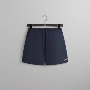 Navy Men Kith Collins Swim Shorts | 0549-ATLNM