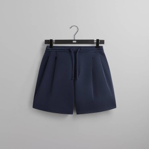 Navy Men Kith Kylan Sweat Shorts | 1342-YDENU