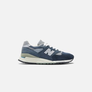 Navy Men Kith New Balance Made in USA 998 Sneakers | 2798-ZVWDF