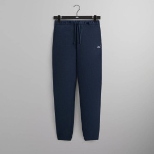 Navy Men Kith Polar Fleece Sweat Pants | 1379-OPHWY