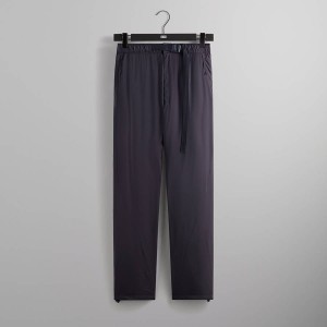 Navy Men Kith Puffed Nylon Mercer 8 Pants | 2965-TCPHO
