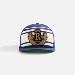 Navy Men Kith Rhude Rope Crest Structure Cap | 2674-NYXCR