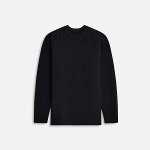 Navy Men Kith Teatora Knit Crew 7G Deltapeak Hoverlayer Sweatshirts | 7219-YSPJQ