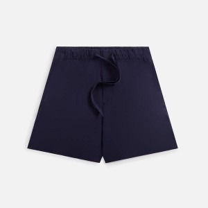 Navy Men Kith Tekla Poplin Pajama Shorts | 2453-YAPTQ