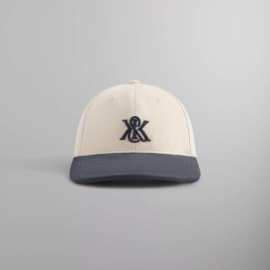 Navy Men Kith Two Tone Suede Brim Aaron Cap | 8231-GKBFJ
