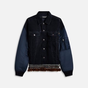Navy Men Kith Undercover Blouson Jackets | 6093-BNZAF