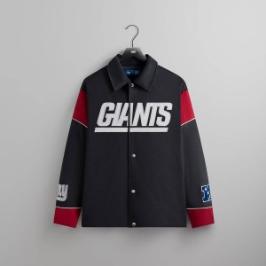 Navy Men Kith and '47 for the NFL: Giants Kieran Coaches Jackets | 7958-VKMRS