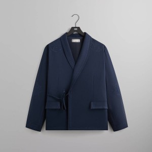 Navy Men Kith and Kin Hayden Crossover Blazer Jackets | 7094-JKDFT