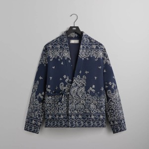 Navy Men Kith and Kin Tapestry Karter Gi Jackets | 5942-CDEWQ