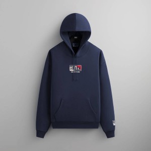 Navy Men Kith for the New York Rangers New York Nelson Hoodie Sweatshirts | 8759-IHRKA