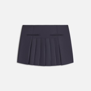 Navy Women Kith Aster II Pleated Mini Skirts | 4367-KSOPJ
