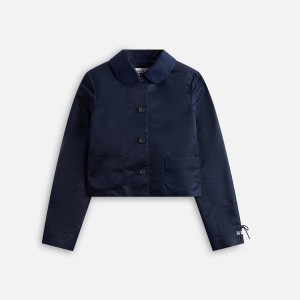 Navy Women Kith Sandy Liang Shelby Jackets | 5742-SAKGU