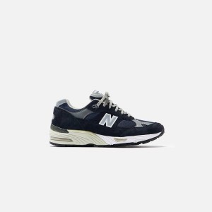 Navy / White Men Kith New Balance Made in UK 991 Sneakers | 7831-PAFED
