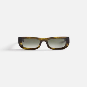 Olive Men Kith Flatlist Bricktop Sunglasses | 0541-JPNFG