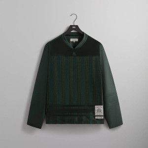 Olive Men Kith Malik Lace Combo Jersey Shirts | 3412-WJNMF