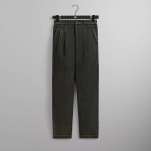 Olive Men Kith Washed Corduroy Montrose Pants | 2453-KZHJM