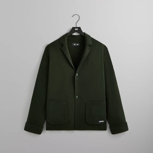 Olive Men Kith for BMW Knit Kai Blazer Jackets | 4256-PNJCB