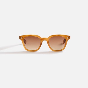 Orange Men Kith Garrett Leight Broadway Sunglass Sunglasses | 1763-RGODU