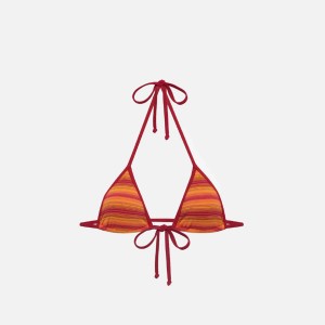 Orange Women Kith Frankies Bikinis Coastal Space Dyed Top Swim | 7418-WLSPX