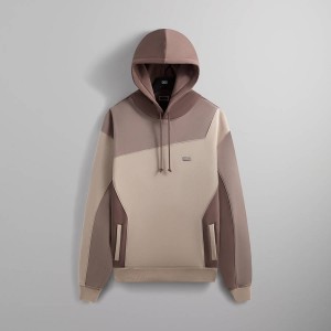 Pink Men Kith Color-Blocked Madison Hoodie | 5893-BSXYW