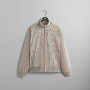Pink Men Kith Mixed Micro Suede Noah Jackets | 1296-EWABP