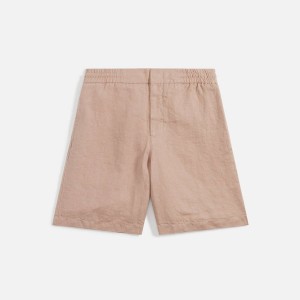 Pink Men Kith Orlebar Brown Cornell Linen Shorts | 0658-UNTVS