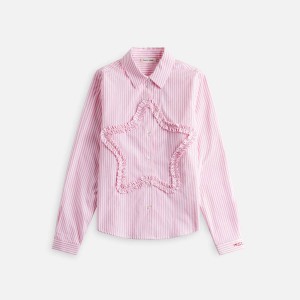 Pink Multicolor Women Kith Sandy Liang Sirius Shirts | 8943-WMPRU
