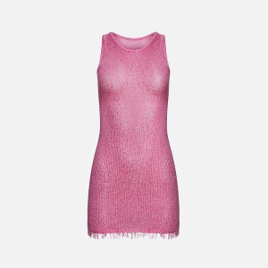 Pink Women Kith Asta Resort Natlaia Dress | 8371-BLZWJ