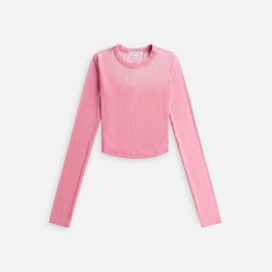 Pink Women Kith Cotton Citizen Verona Crop T-Shirt | 5672-HEPMO