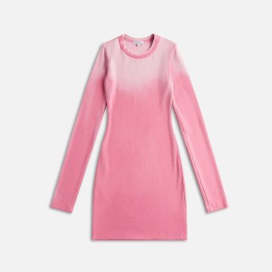 Pink Women Kith Cotton Citizen Verona Long Sleeve Mini Dress | 0235-VMNHT