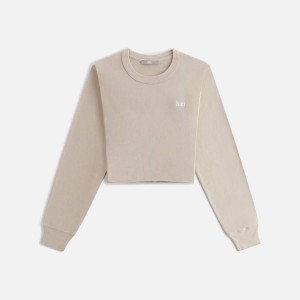 Pink Women Kith Lucy Cropped Long Sleeve II T-Shirt | 4170-BLTSW