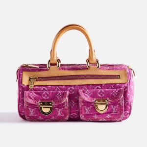 Pink Women Kith What Goes Around Comes Around Louis Vuitton Denim Neo Speedy Bags | 1428-JSMXO