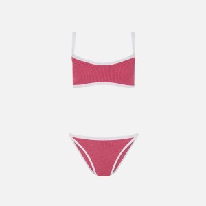Pink / White Women Kith Hunza G Tyler Bikini Swim | 7694-TENVC