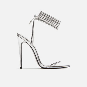 Platinum Women Kith Femme LA Luce Minimale Heels | 0723-IMUBK