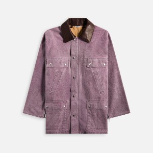 Purple Men Kith Auralee Washed Organic Canvas Hunting Blouson Jackets | 3965-SDHER