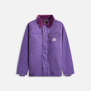 Purple Men Kith Needles Lumberjack 11oz Cotton Oxford Jackets | 2801-FMAJI
