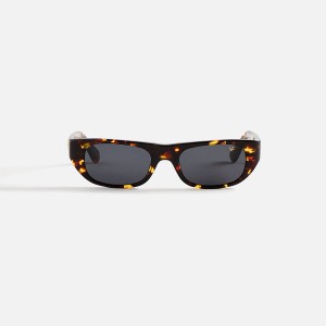 Purple Men Kith Vintage Frames Bowery Tortoise Brown Acetate Sunglasses | 0358-RDVQT