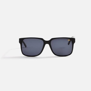 Purple Men Kith Vintage Frames Connoisseur Black Acetate Sunglasses | 3508-YORML