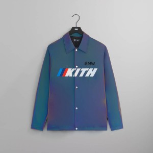 Purple Men Kith for BMW Kieran Coaches Jackets | 3082-RMJBE