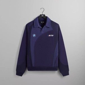 Purple Men Kith for BMW Nelson Rugby Shirts | 1206-EPXUH