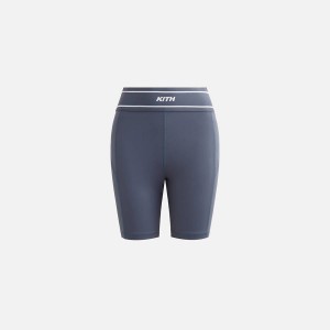 Purple Women Kith Lana Biker Shorts | 5346-RGIZY