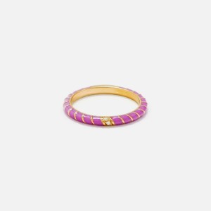 Purple Women Kith Yvonne Leon Alliance Mini Torsade Couleur Jewelry | 7430-STAZJ