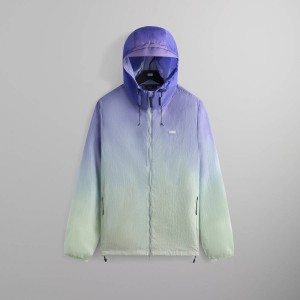 Purple / White Men Kith Damien Windbreaker Jackets | 0154-AXECH