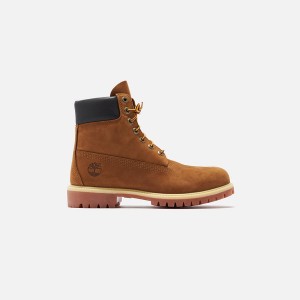 Red Men Kith Timberland 6" Construct Premium Boots | 5896-HZXYQ