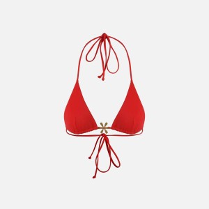 Red Women Kith Asta Resort Juliana Bikini Top Swim | 5063-QECJM