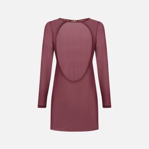 Red Women Kith Bond Eye Gisele Mesh Cover-up Swim | 2358-JAHXY
