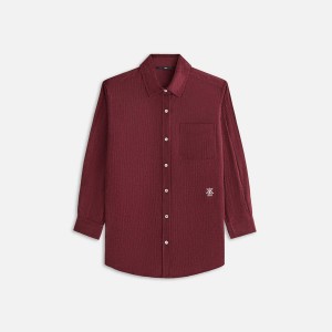 Red Women Kith Ora II Cord Shirts | 0963-GFTOV