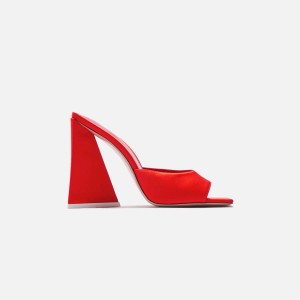 Red Women Kith The Attico for Devon Mule 115mm Heels | 6970-ITJPL