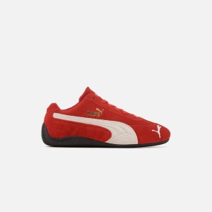 Red / White Men Kith PUMA Speedcat OG Sneakers | 6735-WYTUP